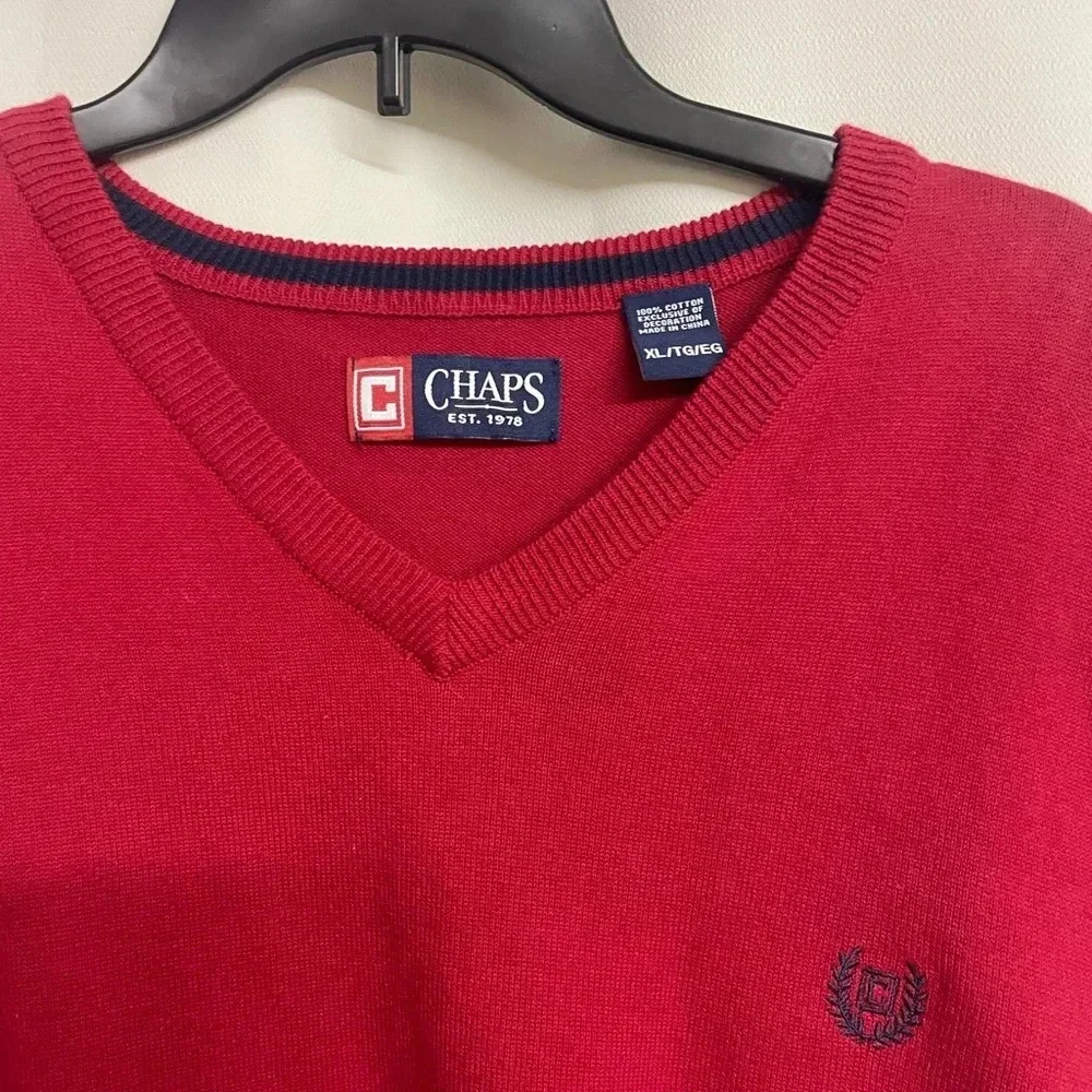 Chaps men’s red vest size XL